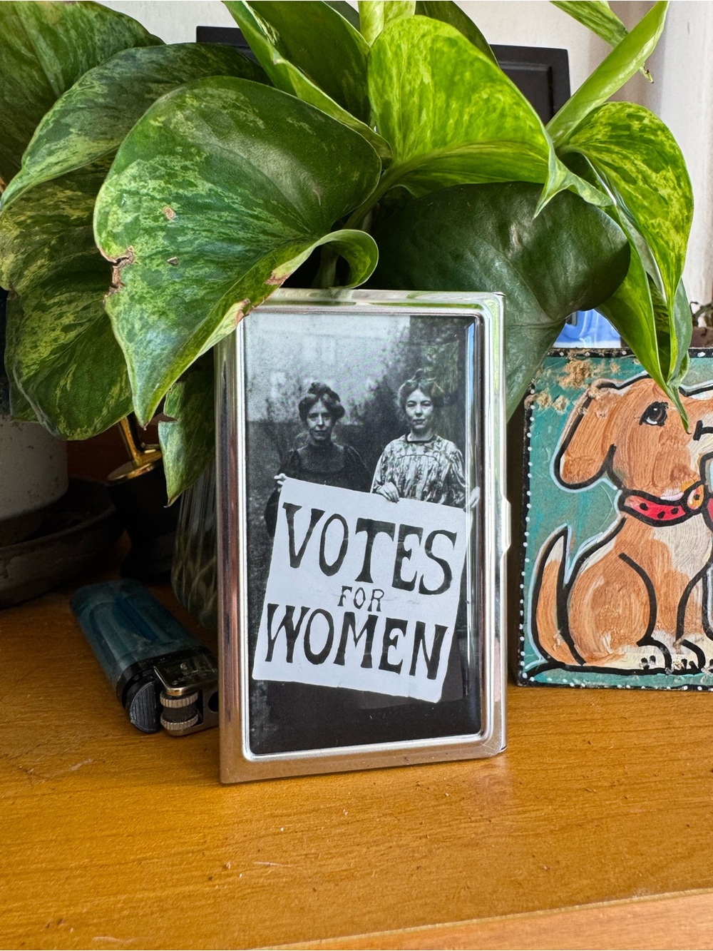Votes For Women Silver Card Holder Wallet
